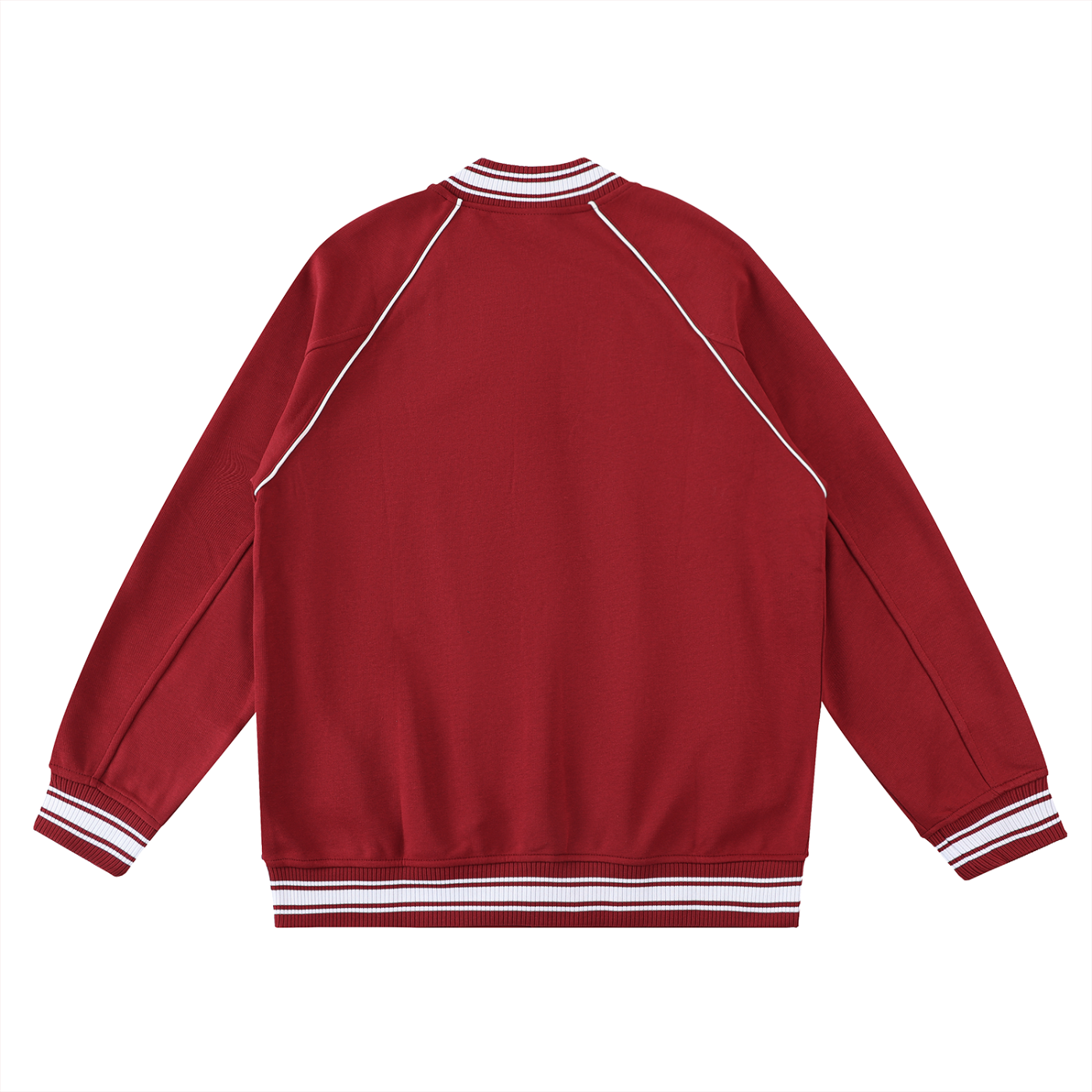 SNDCT Contrast Trim Raglan Varsity Jacket