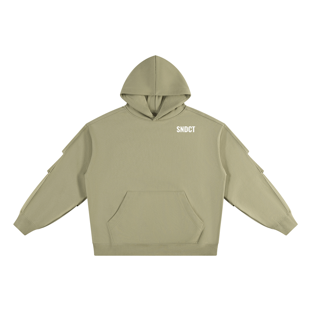SNDCT Heavyweight Ruched Sleeves Hoodie