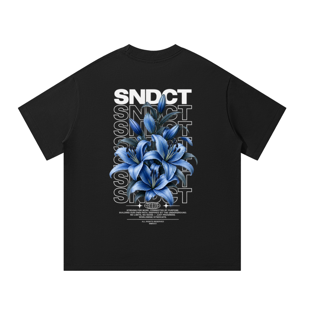 SNDCT Flower Blue Oversized T-Shirt