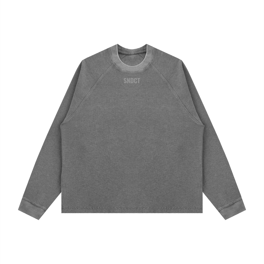 SNDCT Vintage Wash Boxy  Waffle T-Shirt