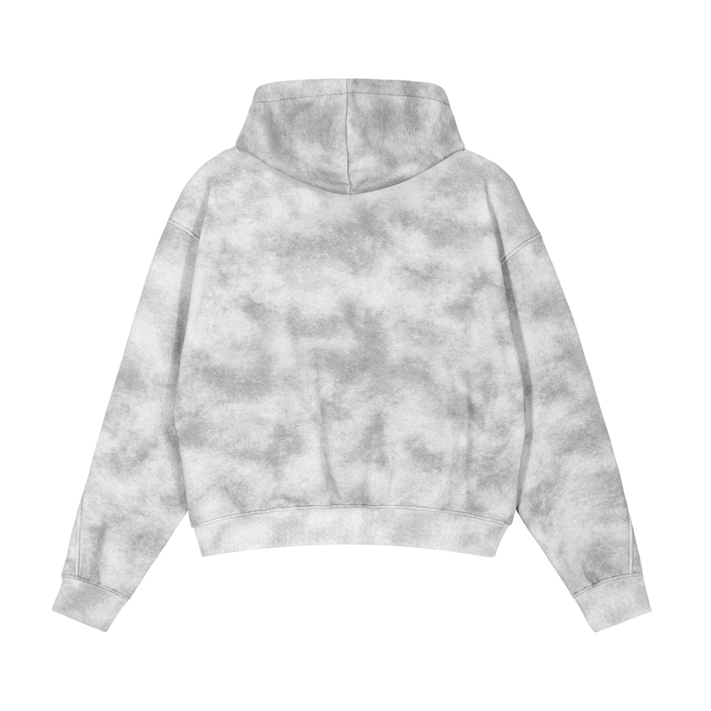SNDCT Dirty Washed Zip-Up Fleece Hoodie