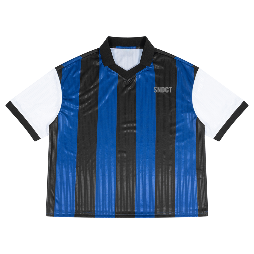 SNDCT Boxy Striped Collared Soccer Jersey