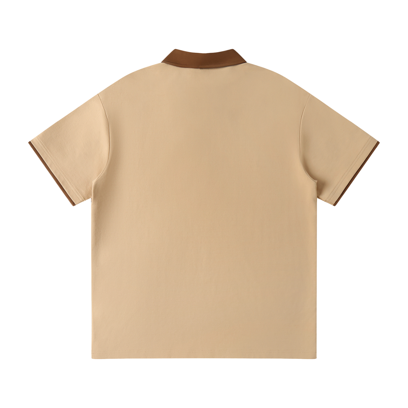 SNDCT Contrast Collar Raglan Polo Shirt