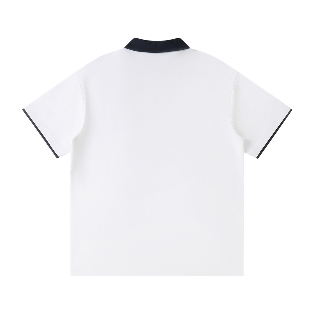 SNDCT Contrast Collar Raglan Polo Shirt