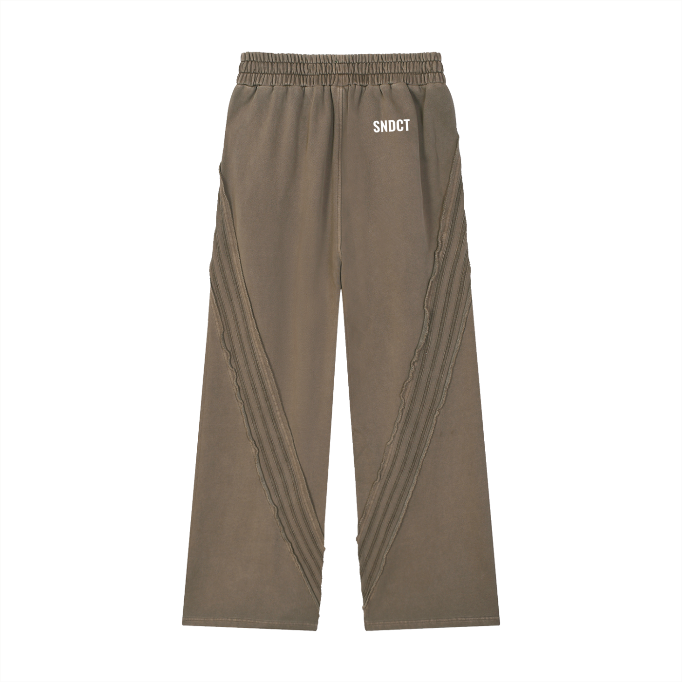 SNDCT Snow Washed Tape Raw Edge Sweatpants