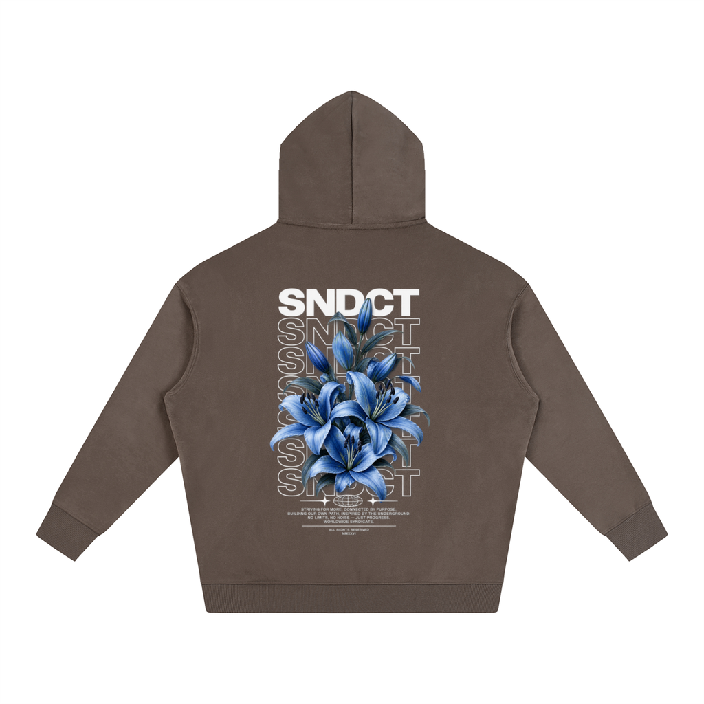 SNDCT Flower Blue Fleeced Hoodie