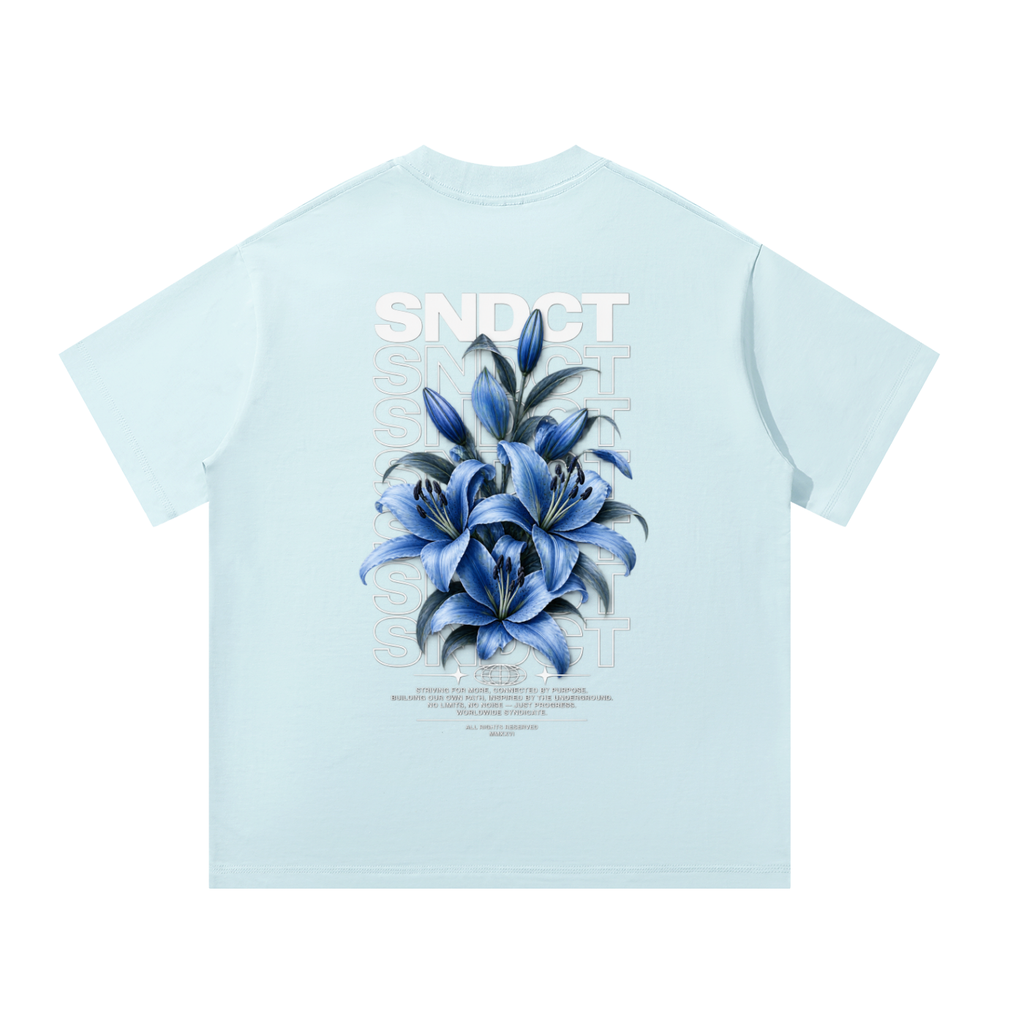 SNDCT Flower Blue Oversized T-Shirt