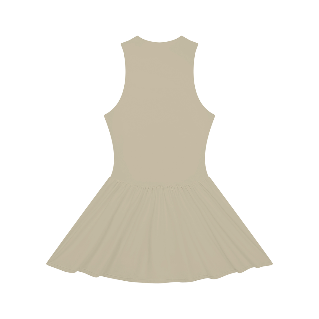SNDCT Ruched Sleeveless Full-Zip Dress