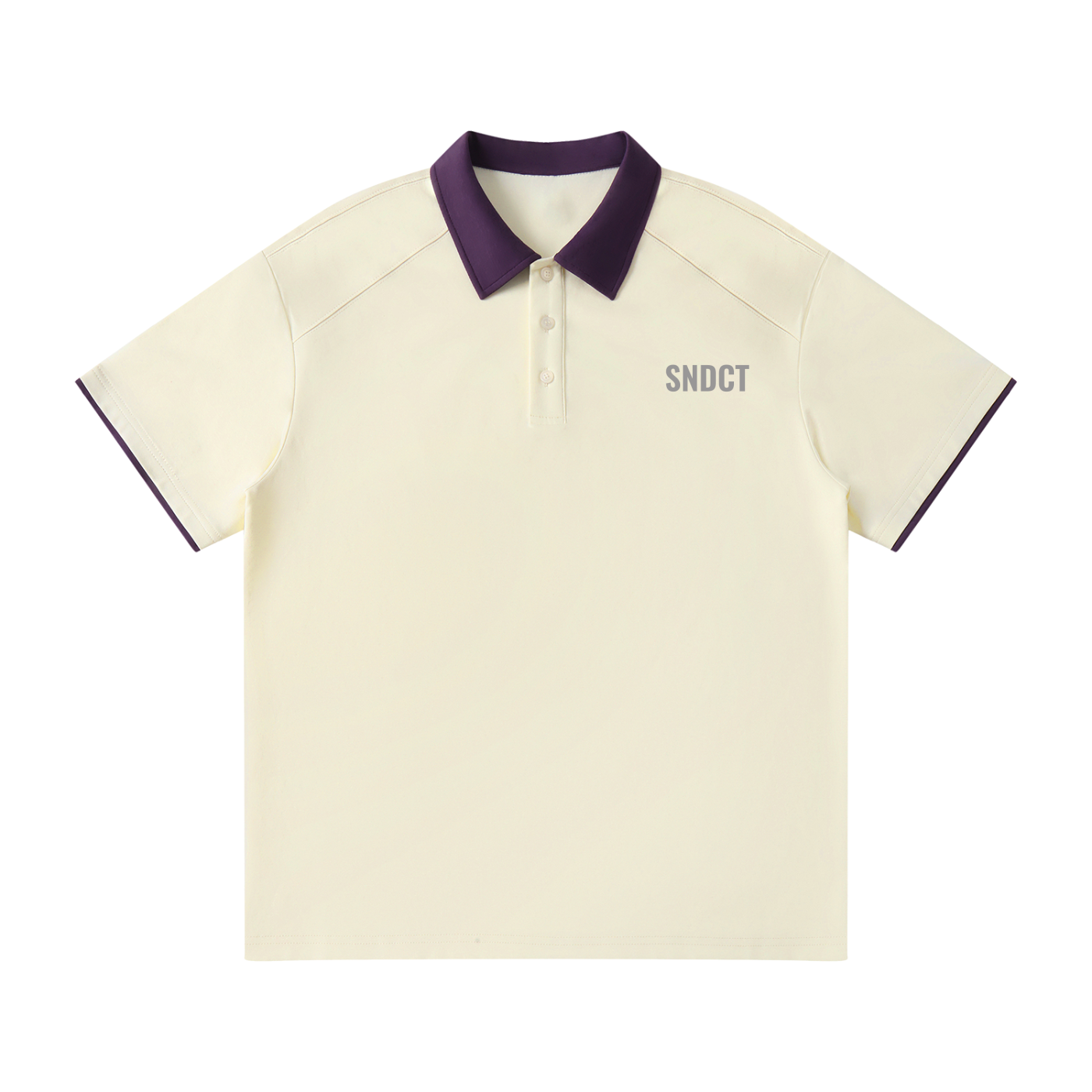 SNDCT Contrast Collar Raglan Polo Shirt