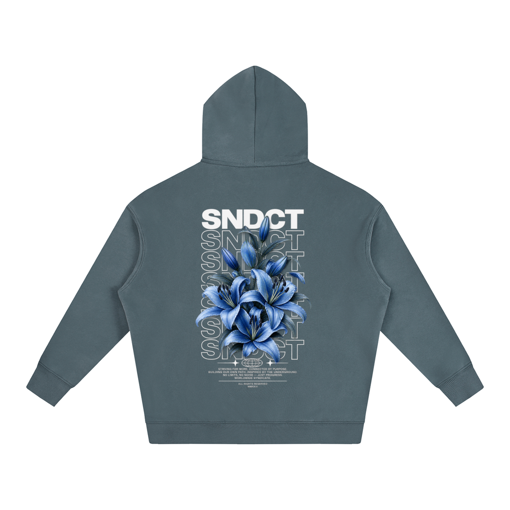 SNDCT Flower Blue Fleeced Hoodie