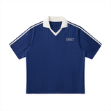 Navy Blue with White