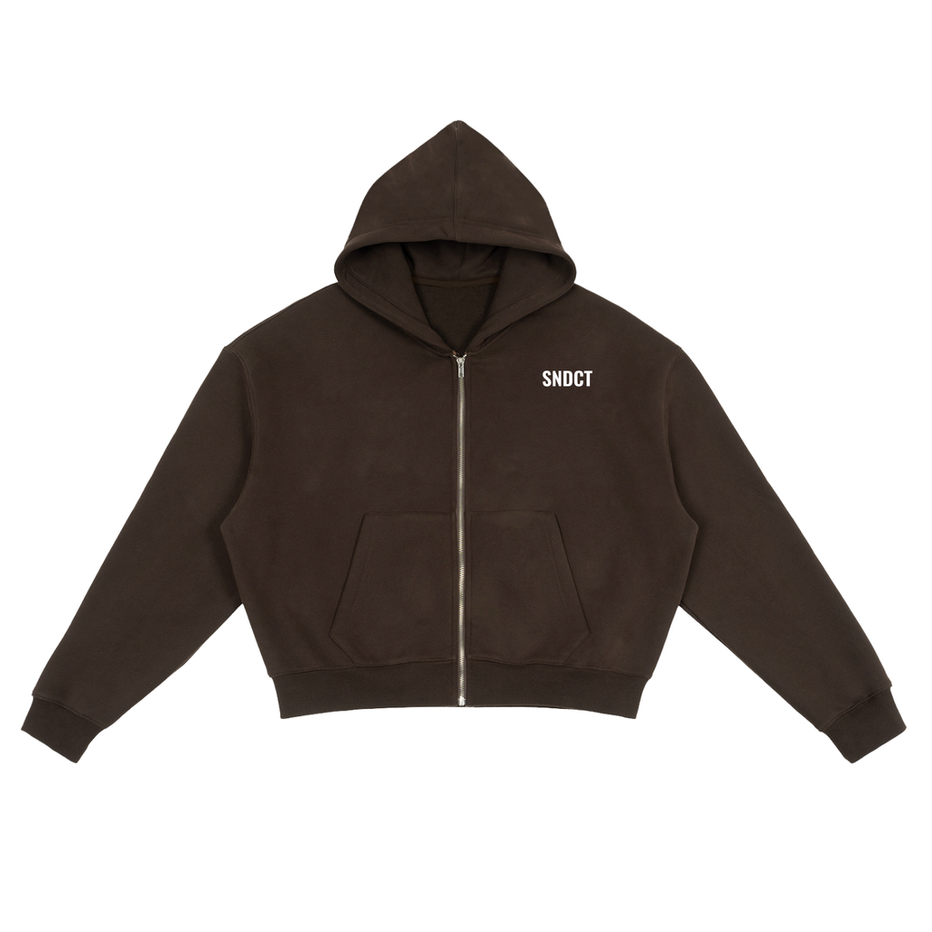 SNDCT Fleece Zip-Up Boxy Hoodie