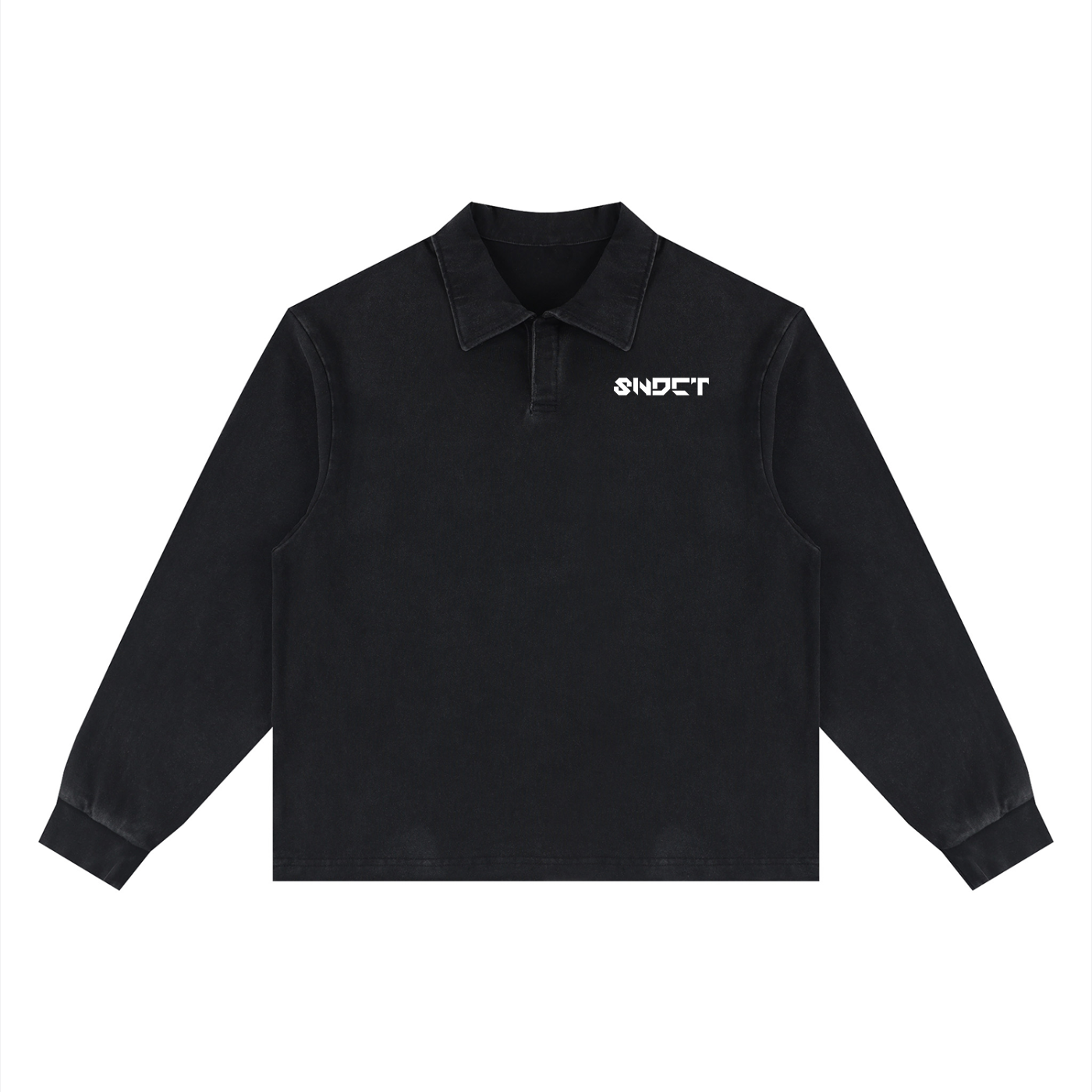 SNDCT Loose Long Sleeve Polo Shirt