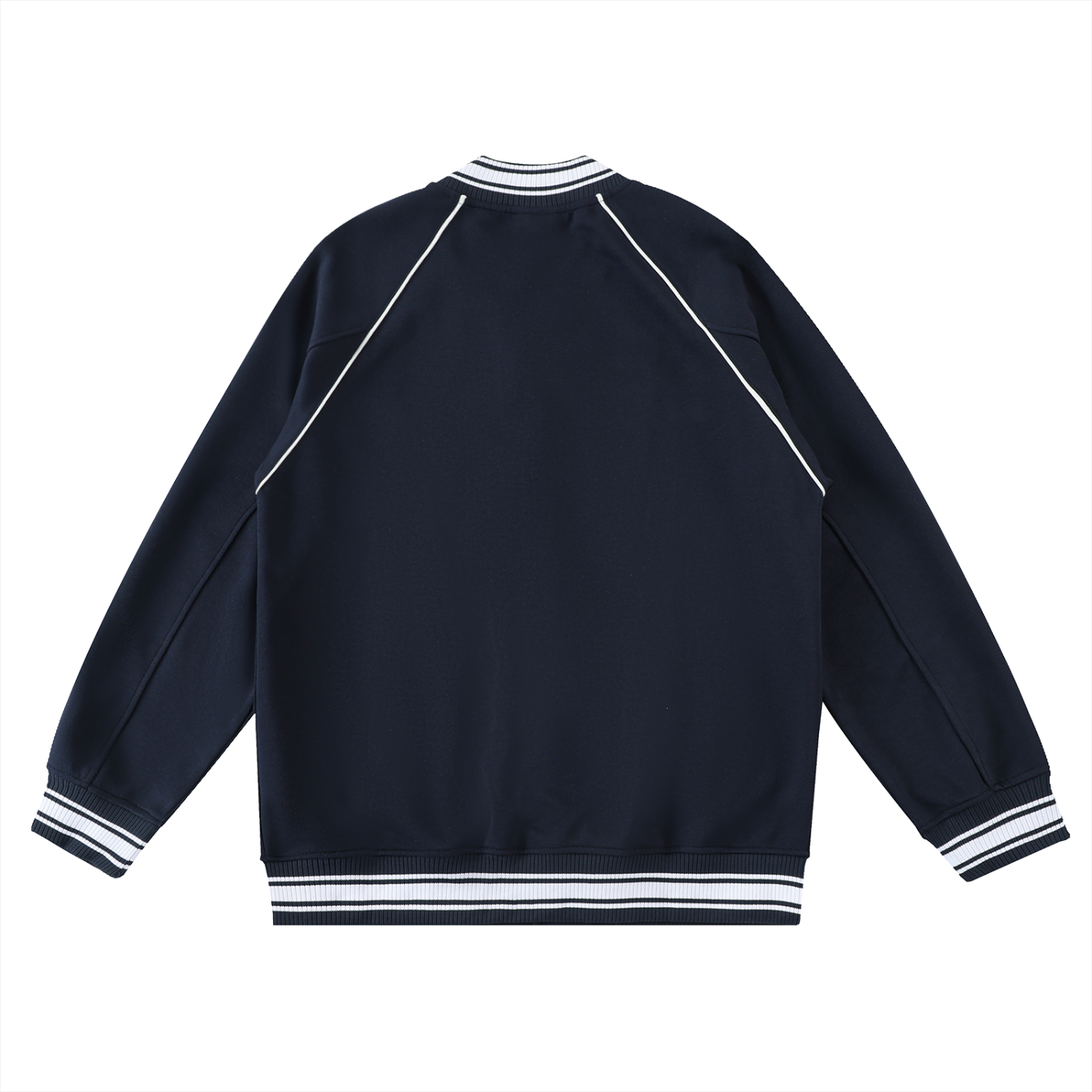 SNDCT Contrast Trim Raglan Varsity Jacket