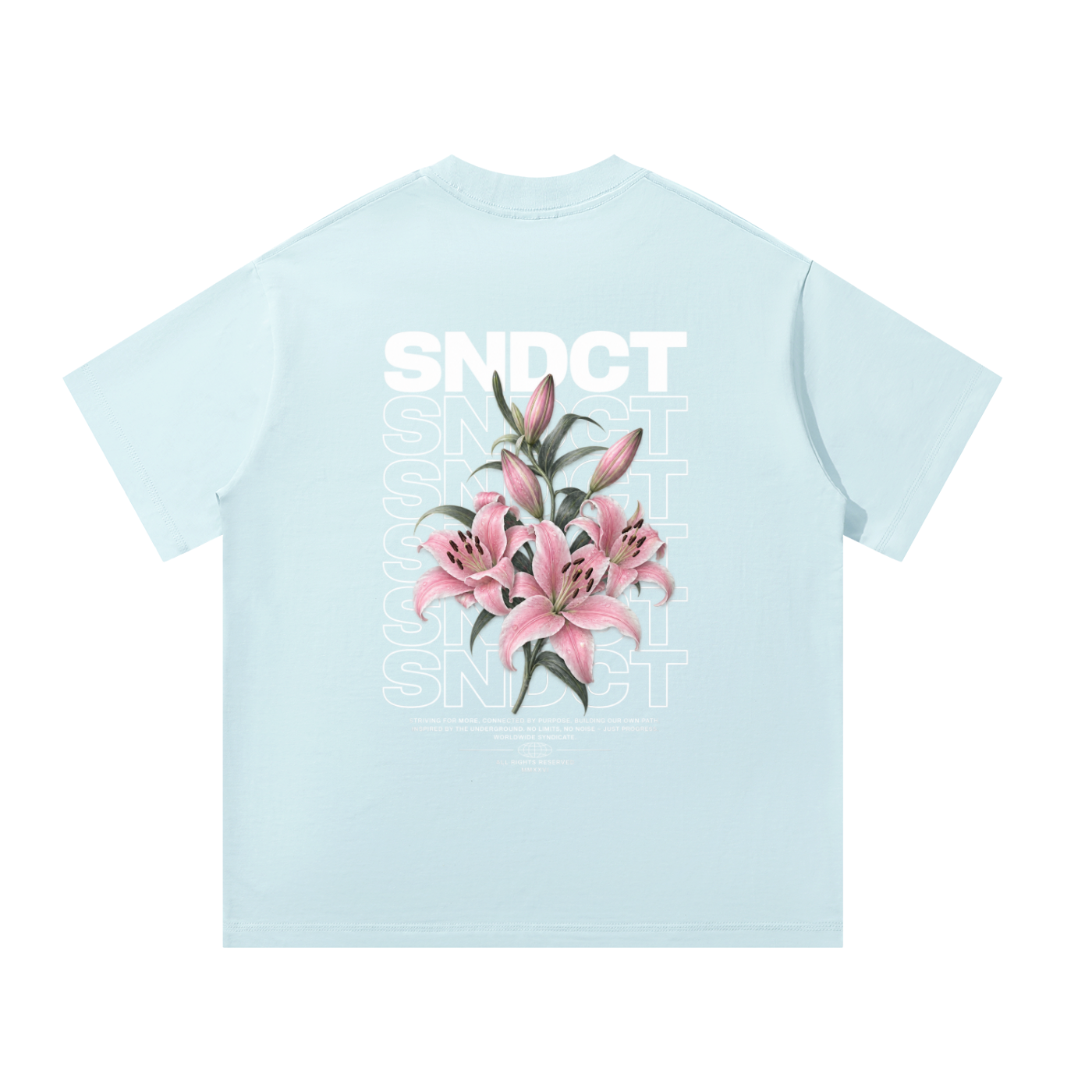 SNDCT Flower Roze Oversized T-Shirt
