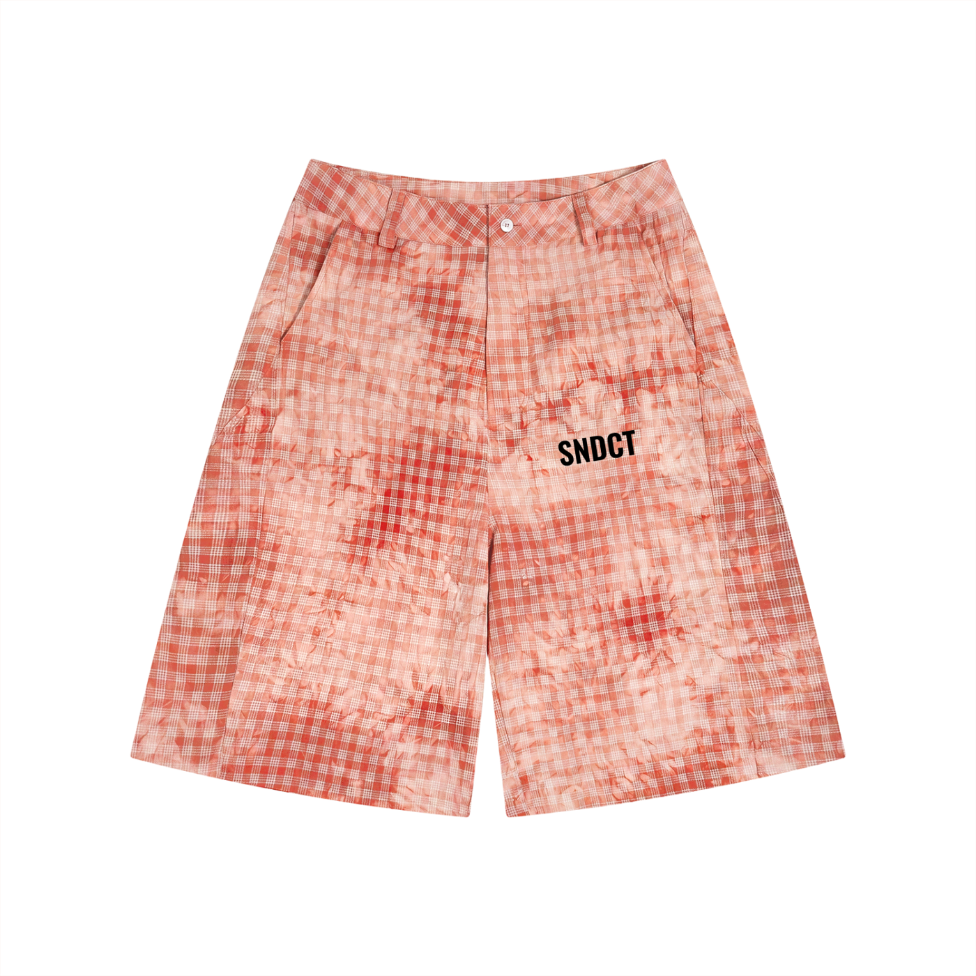 SNDCT Vintage Wash Plaid Shorts