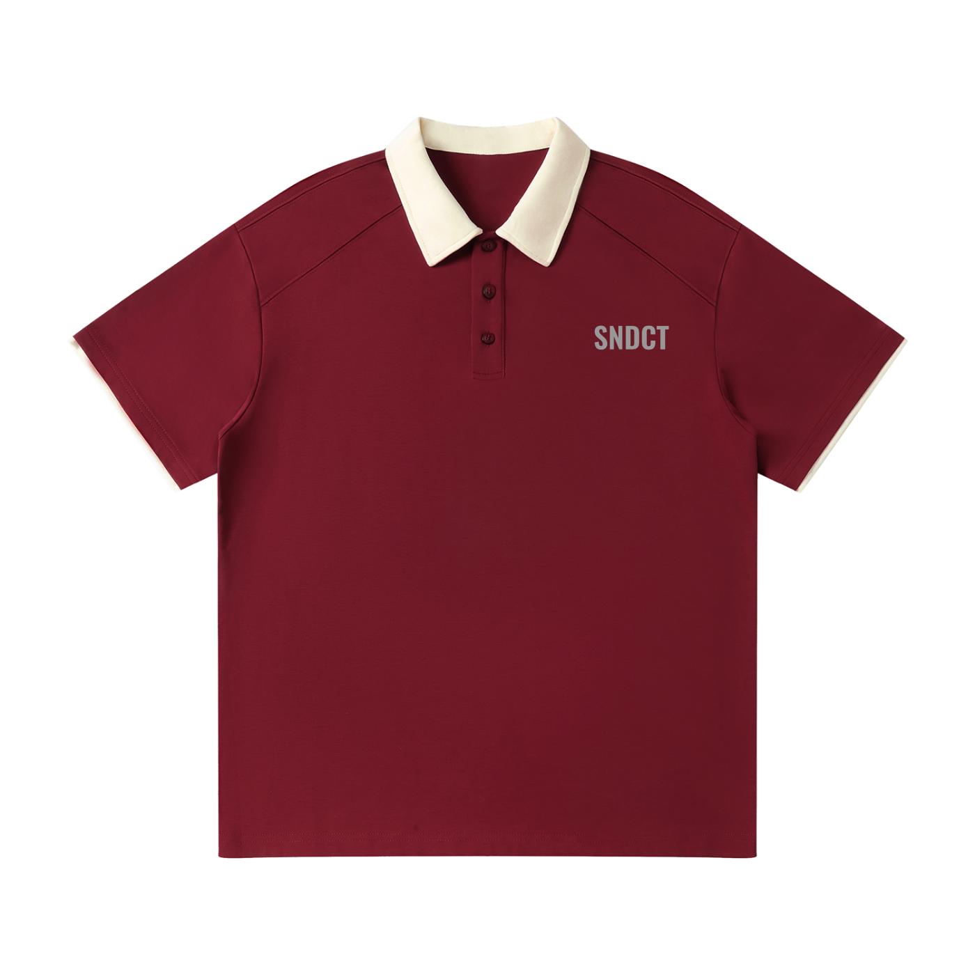 SNDCT Contrast Collar Raglan Polo Shirt