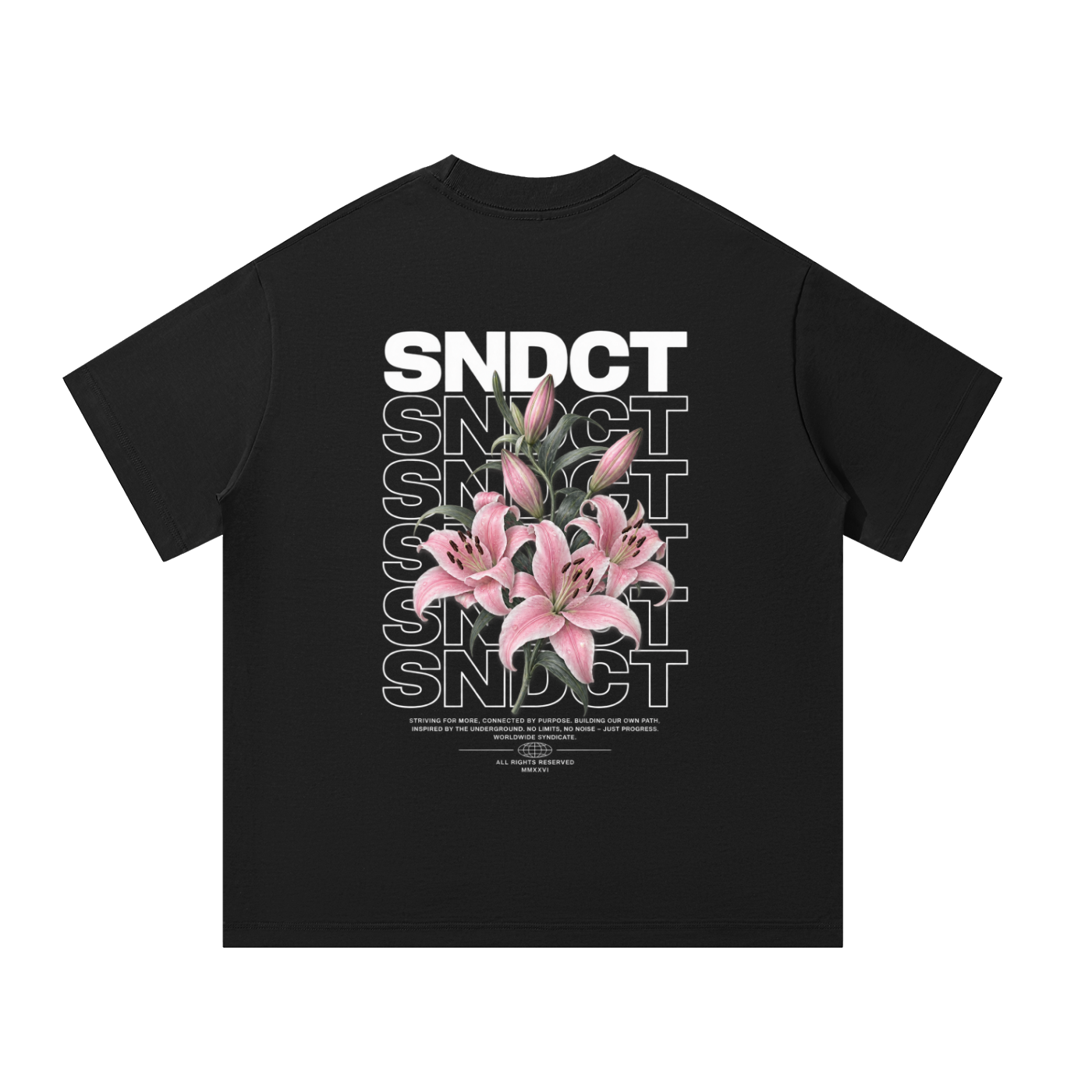 SNDCT Flower Roze Oversized T-Shirt
