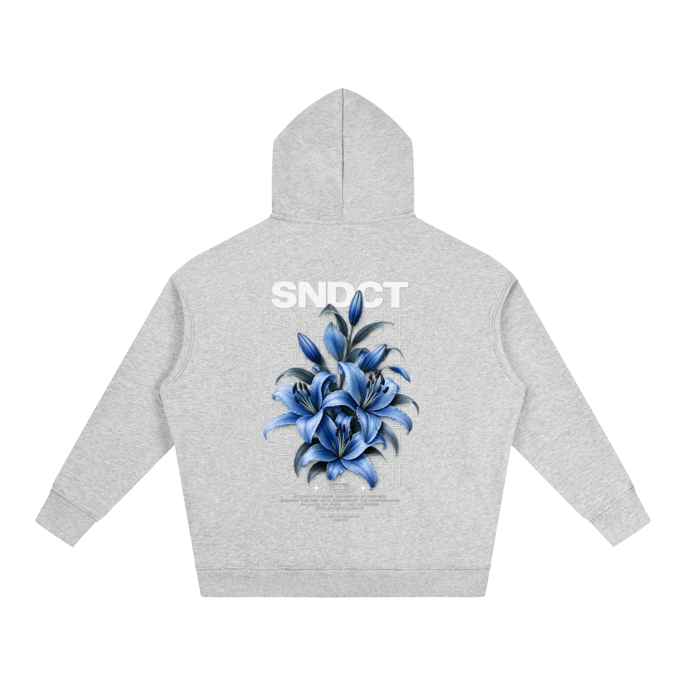 SNDCT Flower Blue Fleeced Hoodie