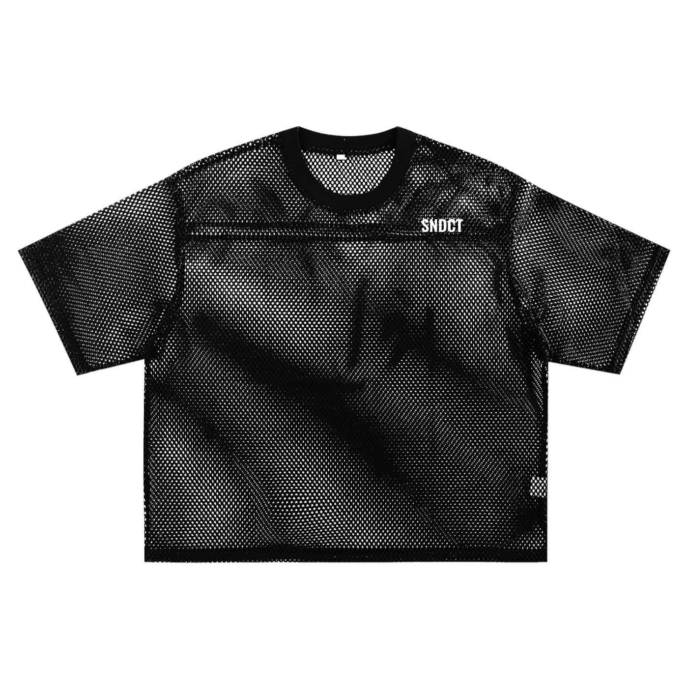 SNDCT See-through Boxy Net T-Shirt