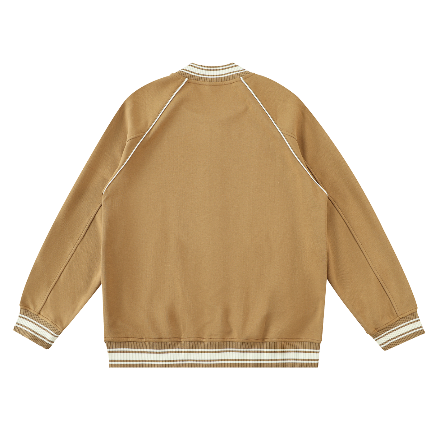 SNDCT Contrast Trim Raglan Varsity Jacket