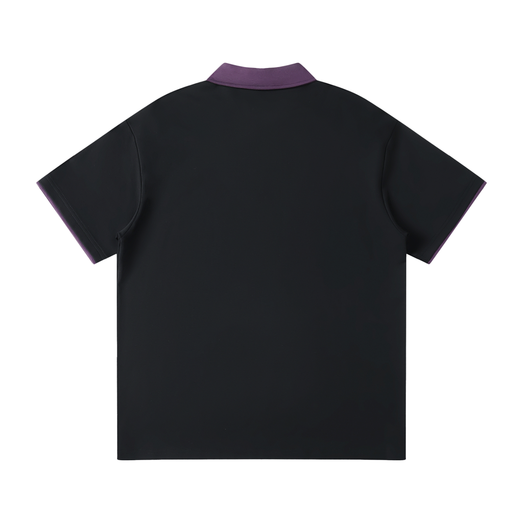 SNDCT Contrast Collar Raglan Polo Shirt