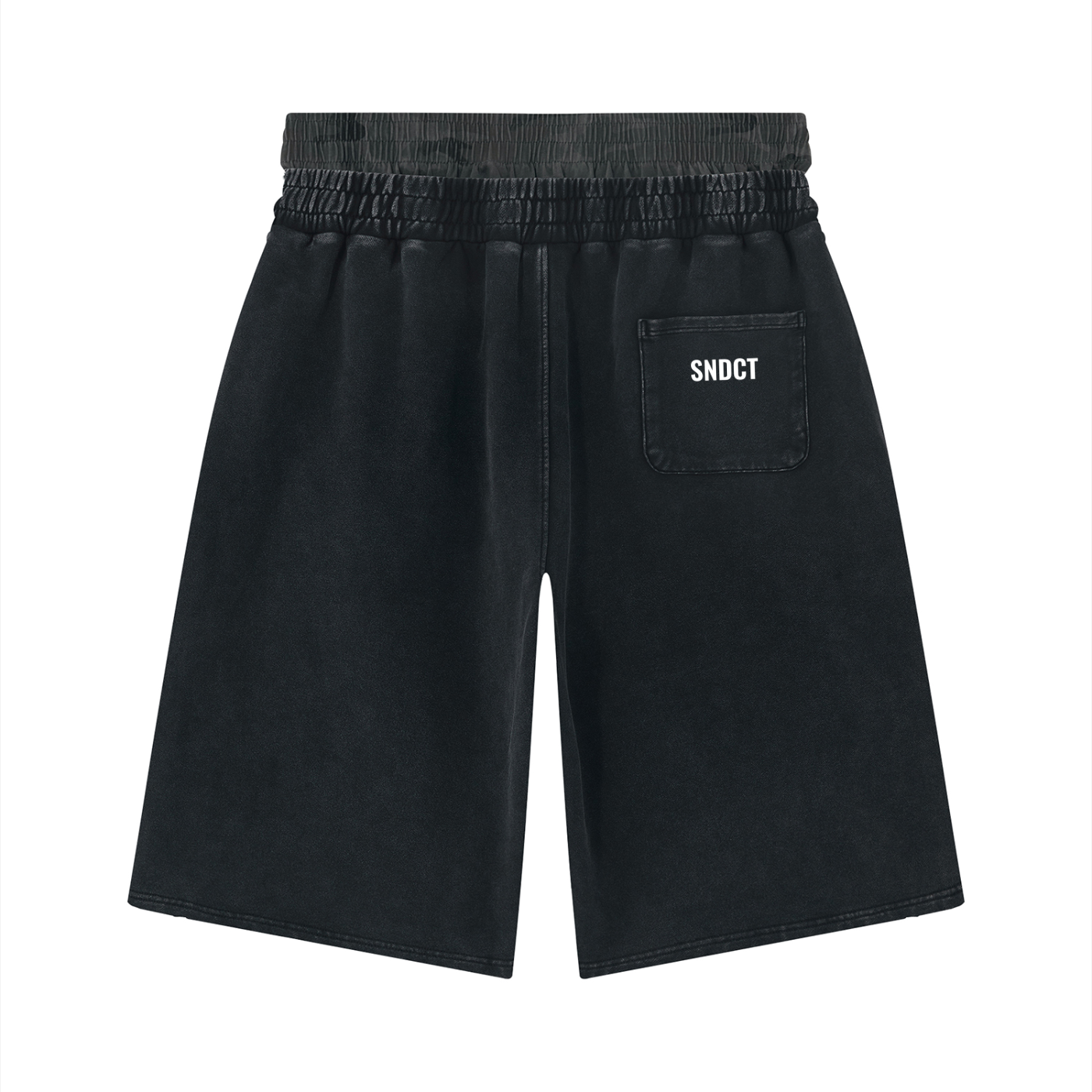 SNDCT Vintage Wash Distressed Wide Leg Shorts