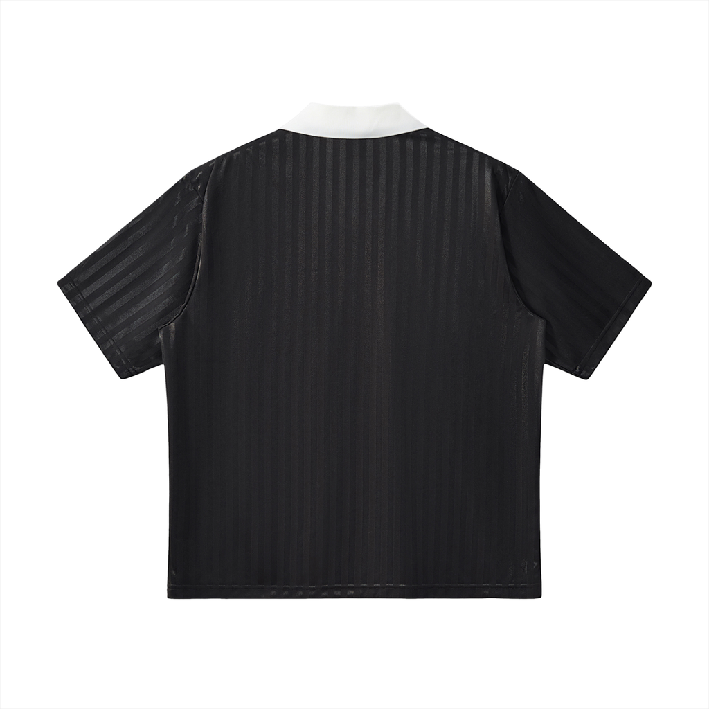 SNDCT Contrast Collar Striped Soccer Jersey