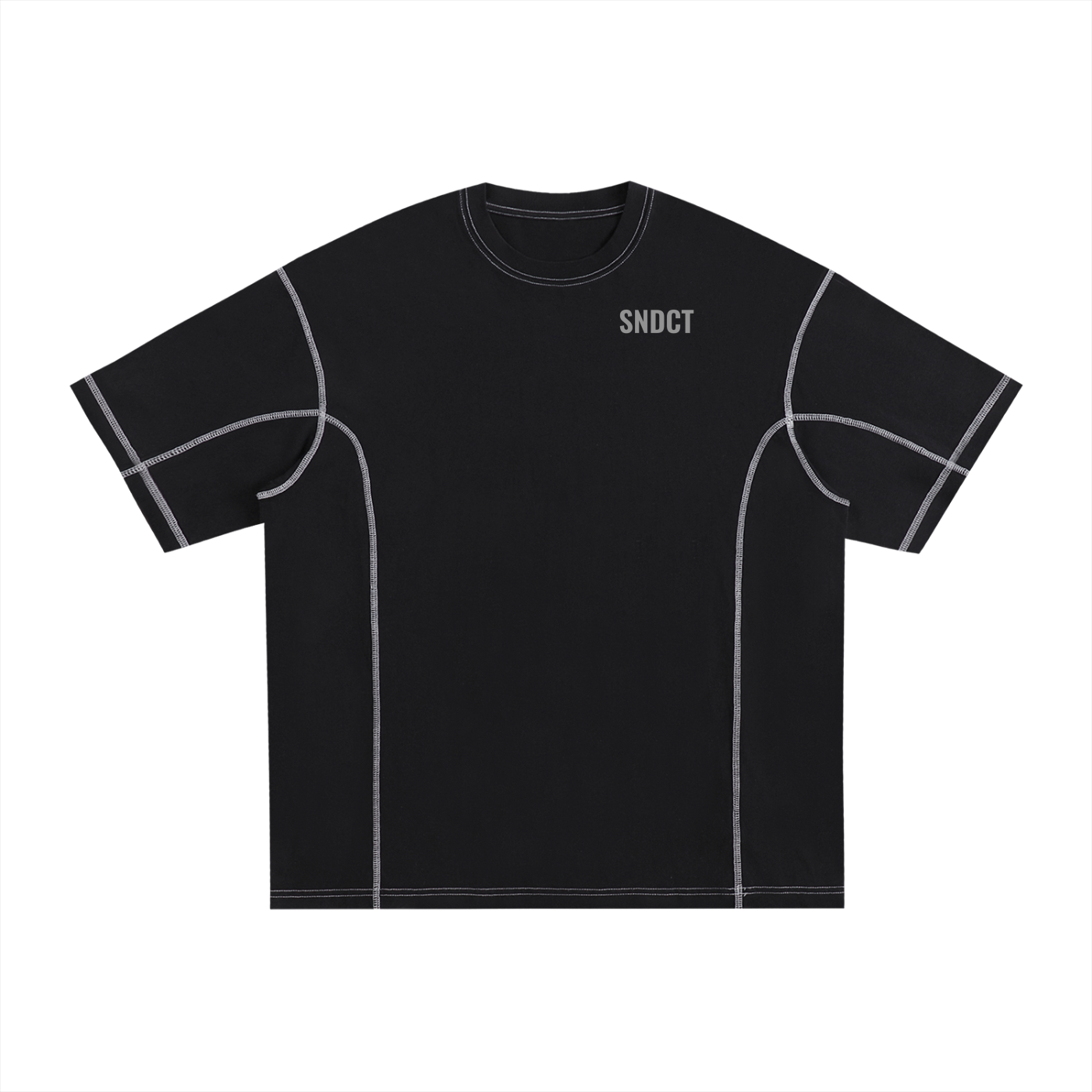 SNDCT Streetwear Contrast-Stitched Cotton T-Shirt