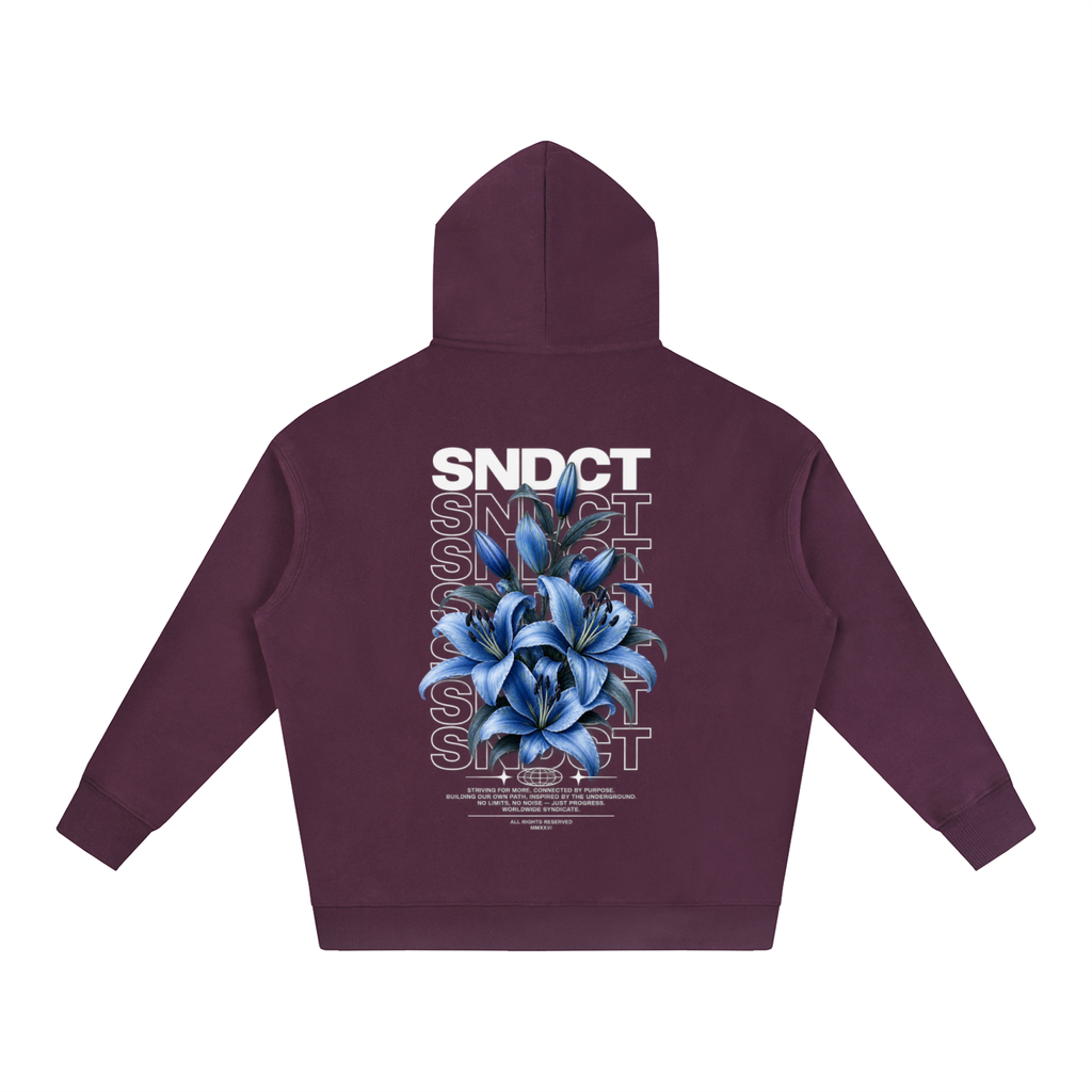 SNDCT Flower Blue Fleeced Hoodie