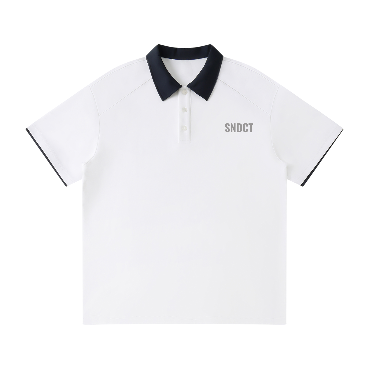SNDCT Contrast Collar Raglan Polo Shirt