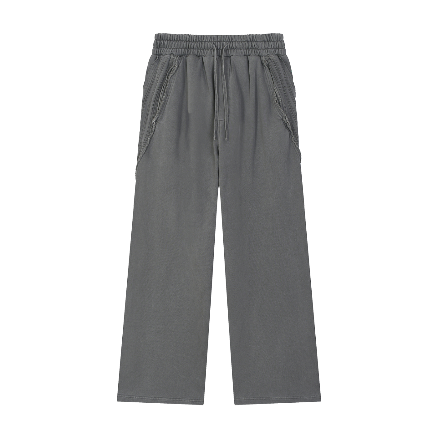 SNDCT Snow Washed Tape Raw Edge Sweatpants