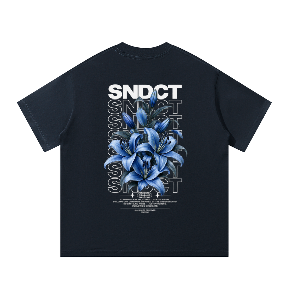 SNDCT Flower Blue Oversized T-Shirt