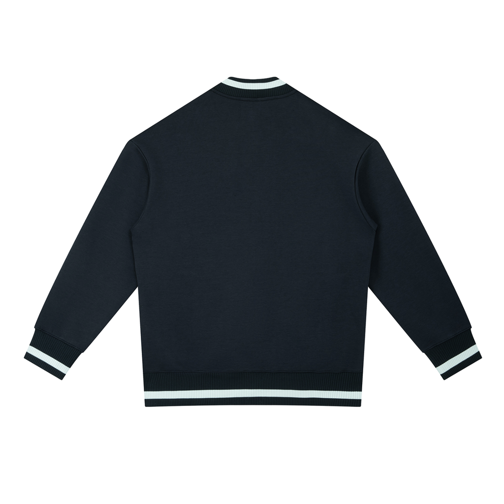 SNDCT Contrast Piping Zip Bomber Jacket