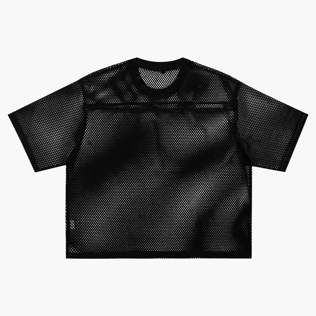 SNDCT See-through Boxy Net T-Shirt
