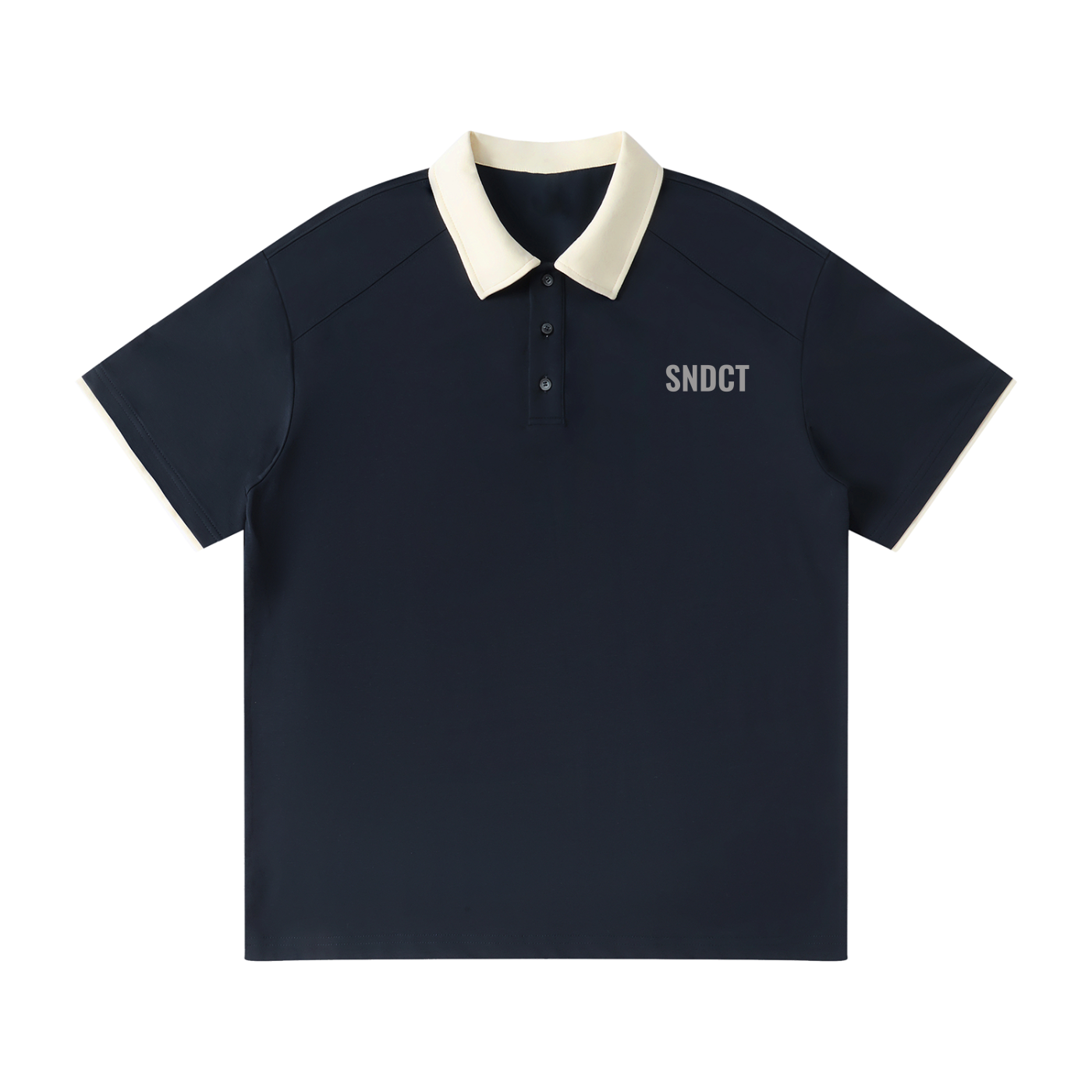 SNDCT Contrast Collar Raglan Polo Shirt