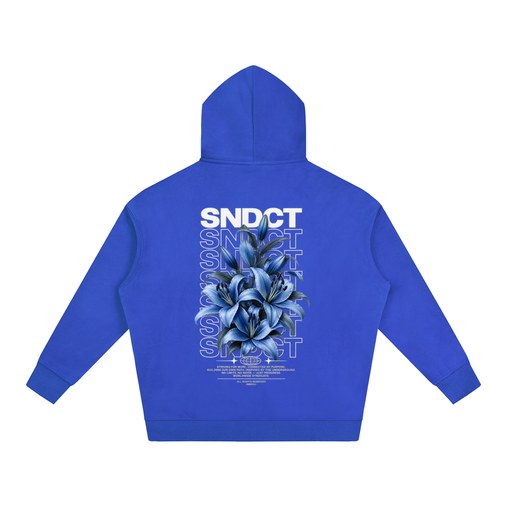 SNDCT Flower Blue Fleeced Hoodie