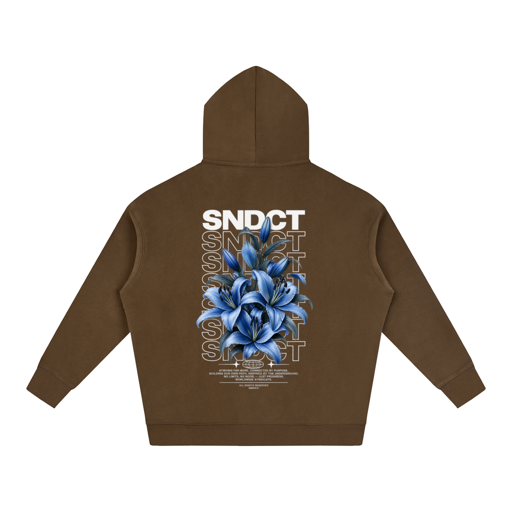 SNDCT Flower Blue Fleeced Hoodie