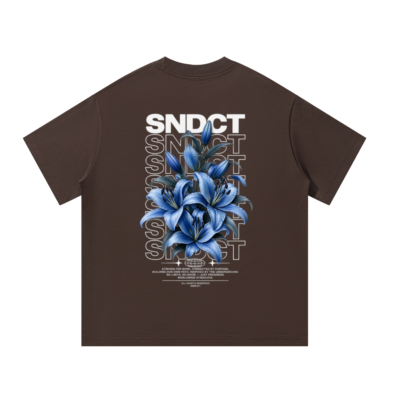 SNDCT Flower Blue Oversized T-Shirt