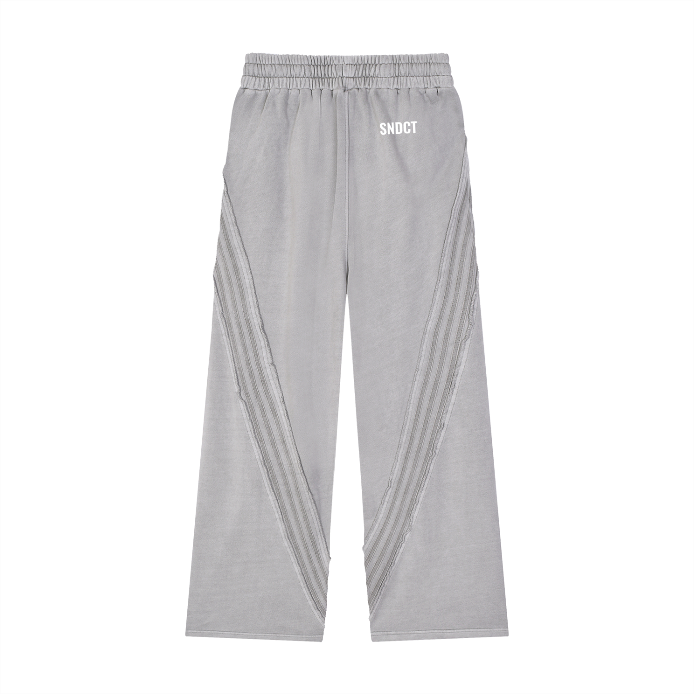 SNDCT Snow Washed Tape Raw Edge Sweatpants