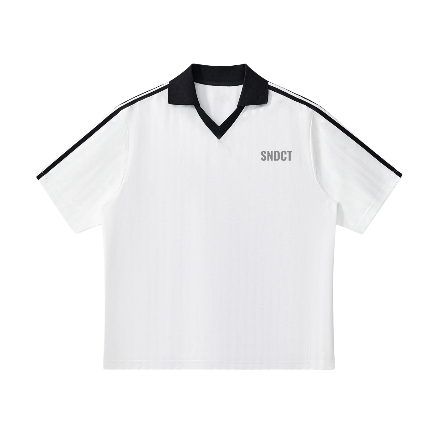 SNDCT Contrast Collar Striped Soccer Jersey