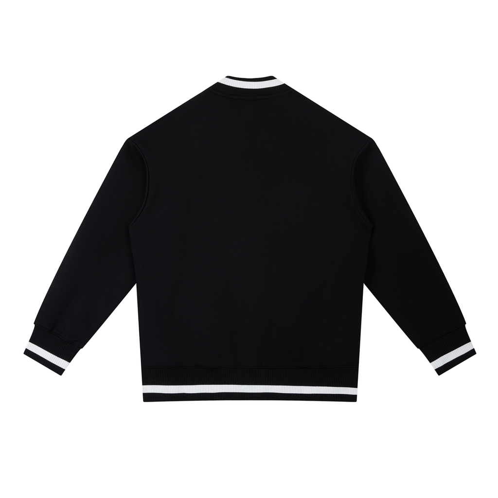 SNDCT Contrast Piping Zip Bomber Jacket