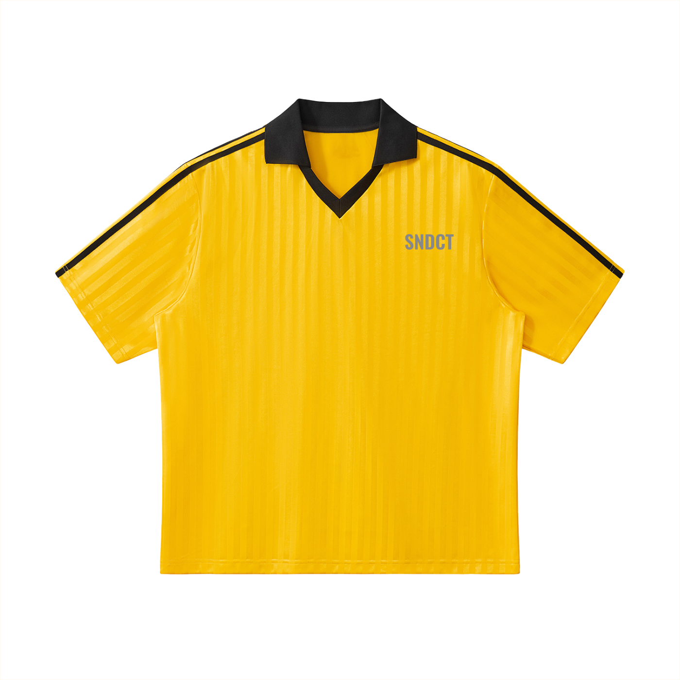 SNDCT Contrast Collar Striped Soccer Jersey